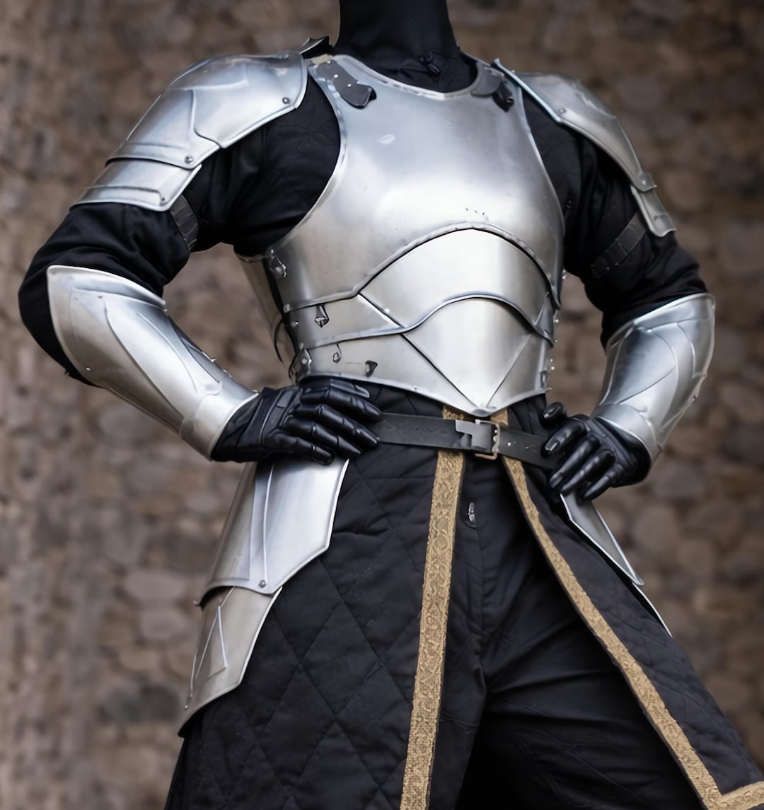 Medieval Full Plate Knight Armor Suit Handmade Steel LARP Renaissance ...