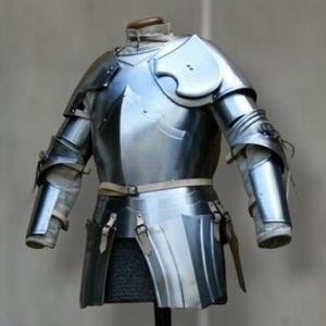 Medieval Knight Half Armour Suit | Handmade Steel & Leather Armor | Renaissance Cosplay costume&quot;