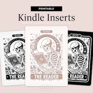 Druckbare Kindle Cover Einlagen - Papier Einleger für Paperwhite Oasis Basic - DIY Tarot Karten-Einsatz für Paperwhite Oasis Basic