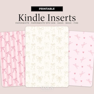 Druckbare Kindle Cover Einsätze, Papier Einleger für Paperwhite Oasis Basic, Papier Einleger für Paperwhite Oasis Basic