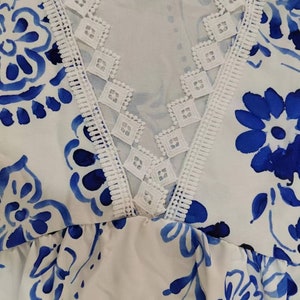 Robe bohème, robe bohème, robe d'été, robe mi-longue, robe à fleurs, robe à motifs, imprimé floral, robe vintage, robe pour femme, cadeau pour elle image 6