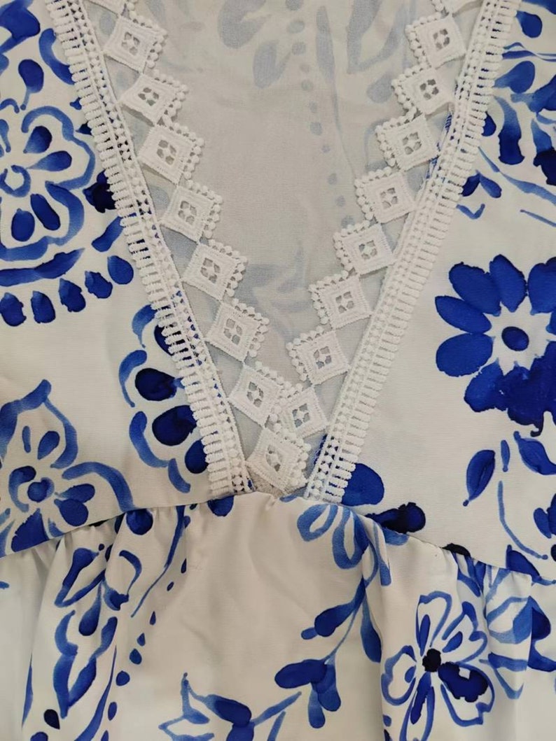 Robe bohème, robe bohème, robe d'été, robe mi-longue, robe à fleurs, robe à motifs, imprimé floral, robe vintage, robe pour femme, cadeau pour elle image 6