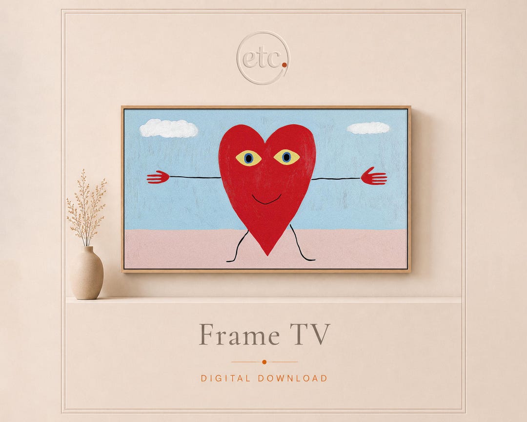 Hug-me Heart – Valentine's Day Frame TV Art | Playful Surreal Love ...