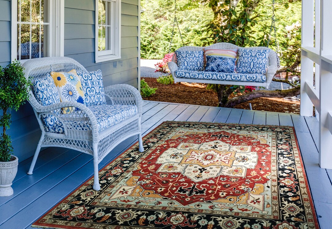 12x15 Quick Ship Rug Hand Knotted 12x15 Heriz Rug Antique Etsy