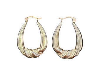 9ct Gold Creole Hoops