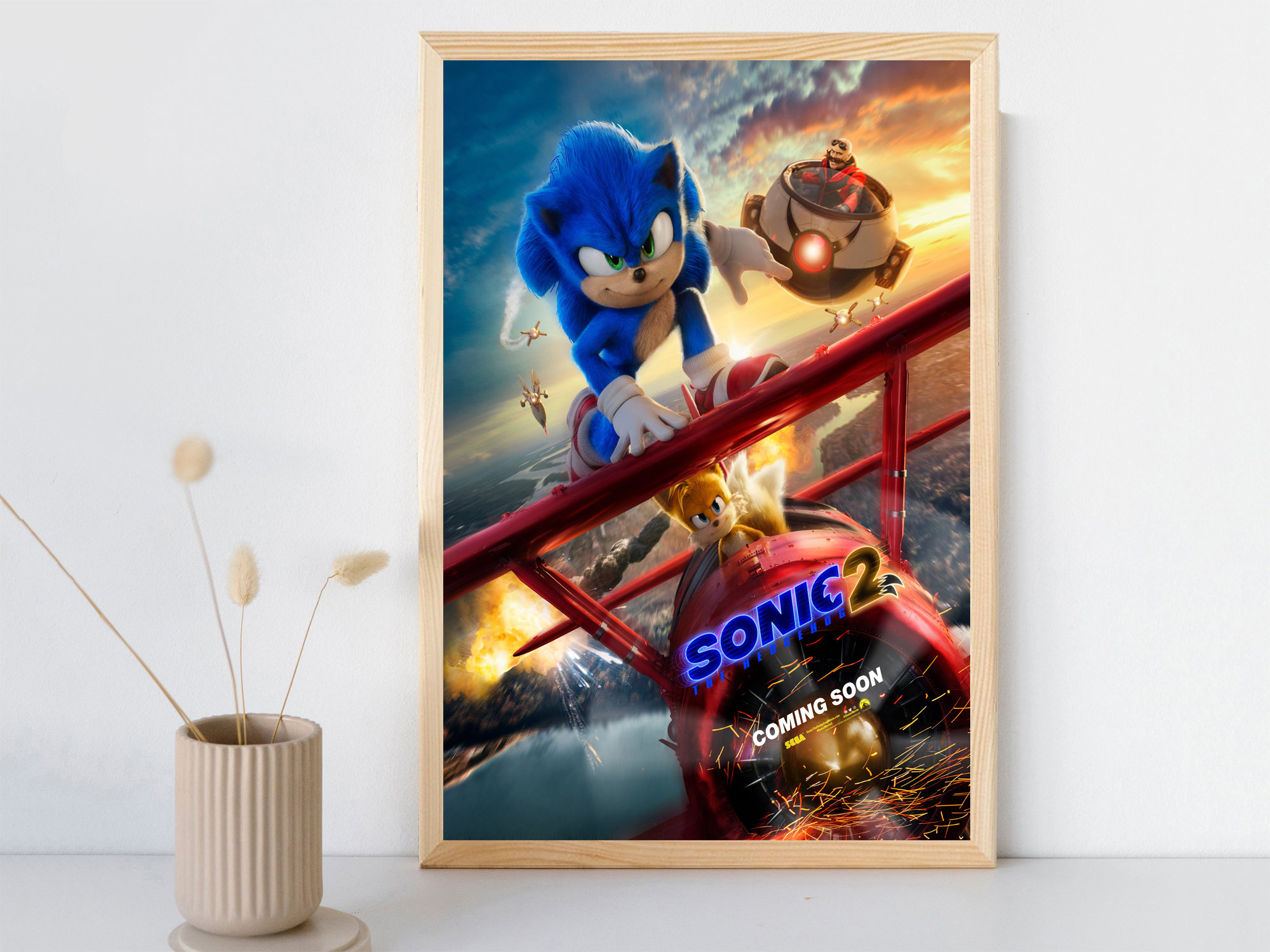 500074 Sonic the Hedgehog 2 Movie Cinema 16x12 WALL PRINT POSTER
