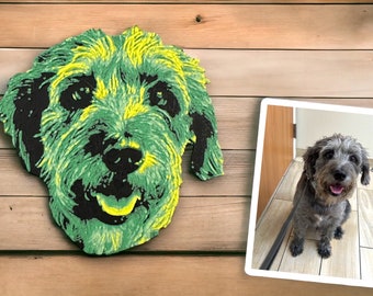 Imán de foto de mascota personalizado - Arte impreso en 3D - Regalo hecho a pedido para amantes de los animales