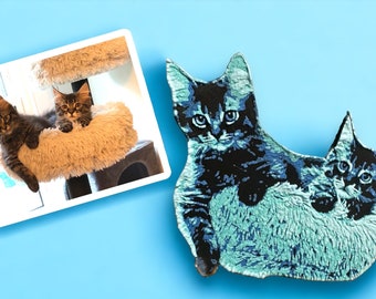 Imán de foto de mascota personalizado - Arte impreso en 3D - Regalo hecho a pedido para amantes de los animales
