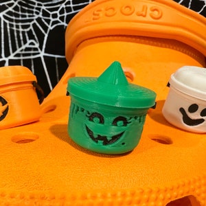 Halloween Candy Bucket Shoe Charm, 3D Printed