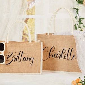 Canvas top welcome bags