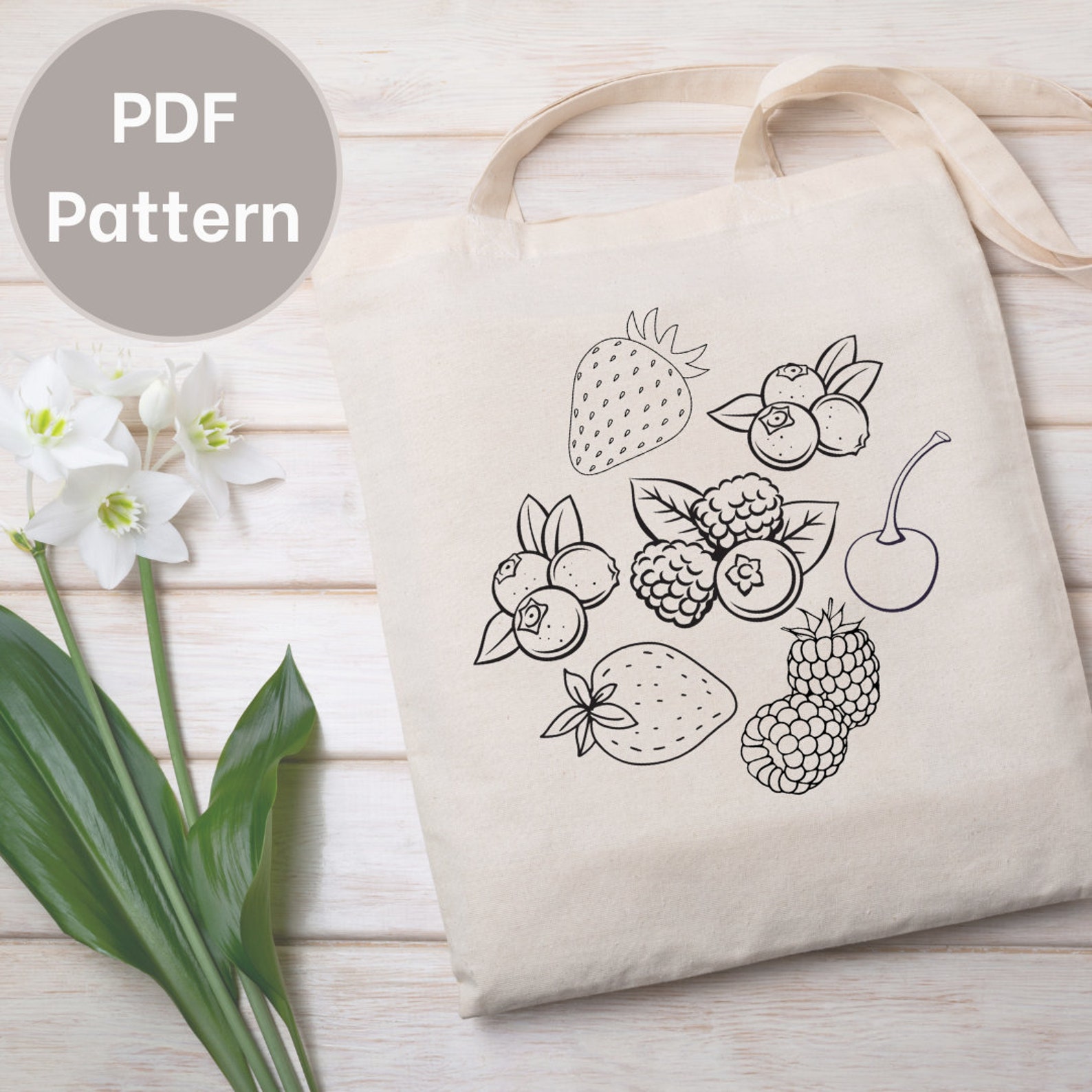 Embroider Raspberry Raspberry Embroidery Design, Hand Embroidery Pattern PDF of ...