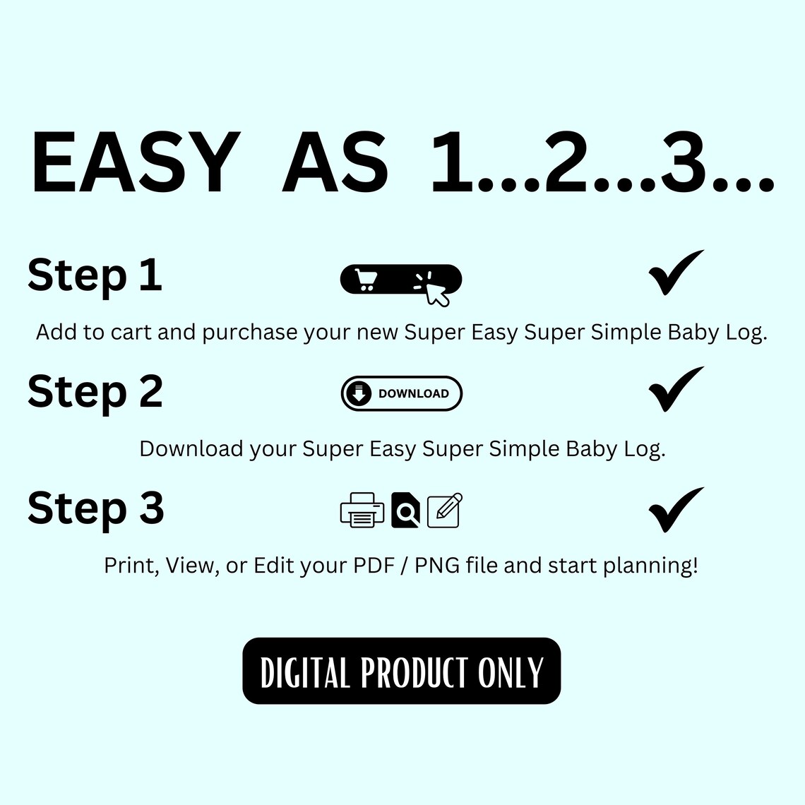 Printable Baby Log, Digital Baby Tracker, Newborn Log, Baby Log, Baby