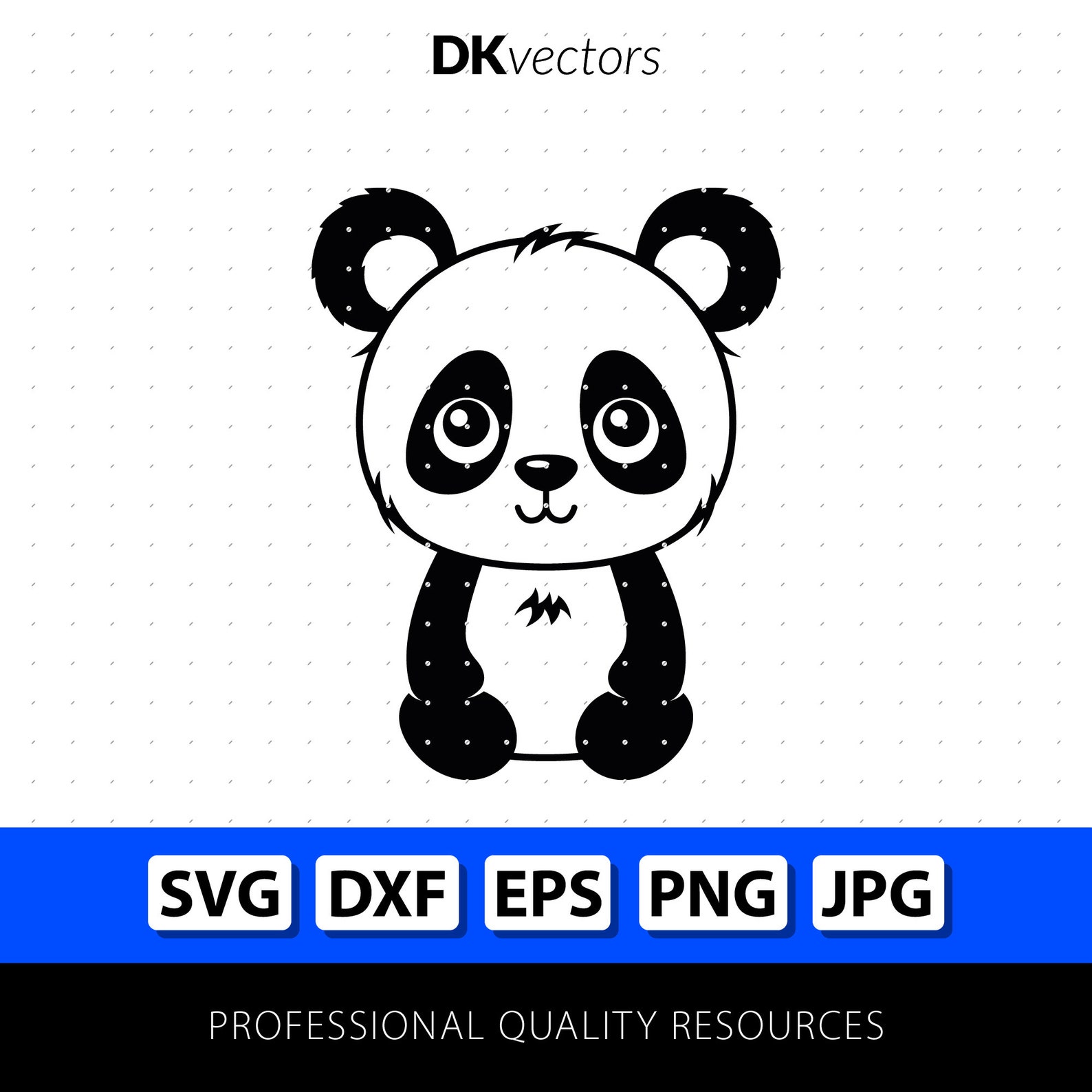 Cute Baby Panda SVG Instant Download .svg .png .dxf .eps .jpg for ...