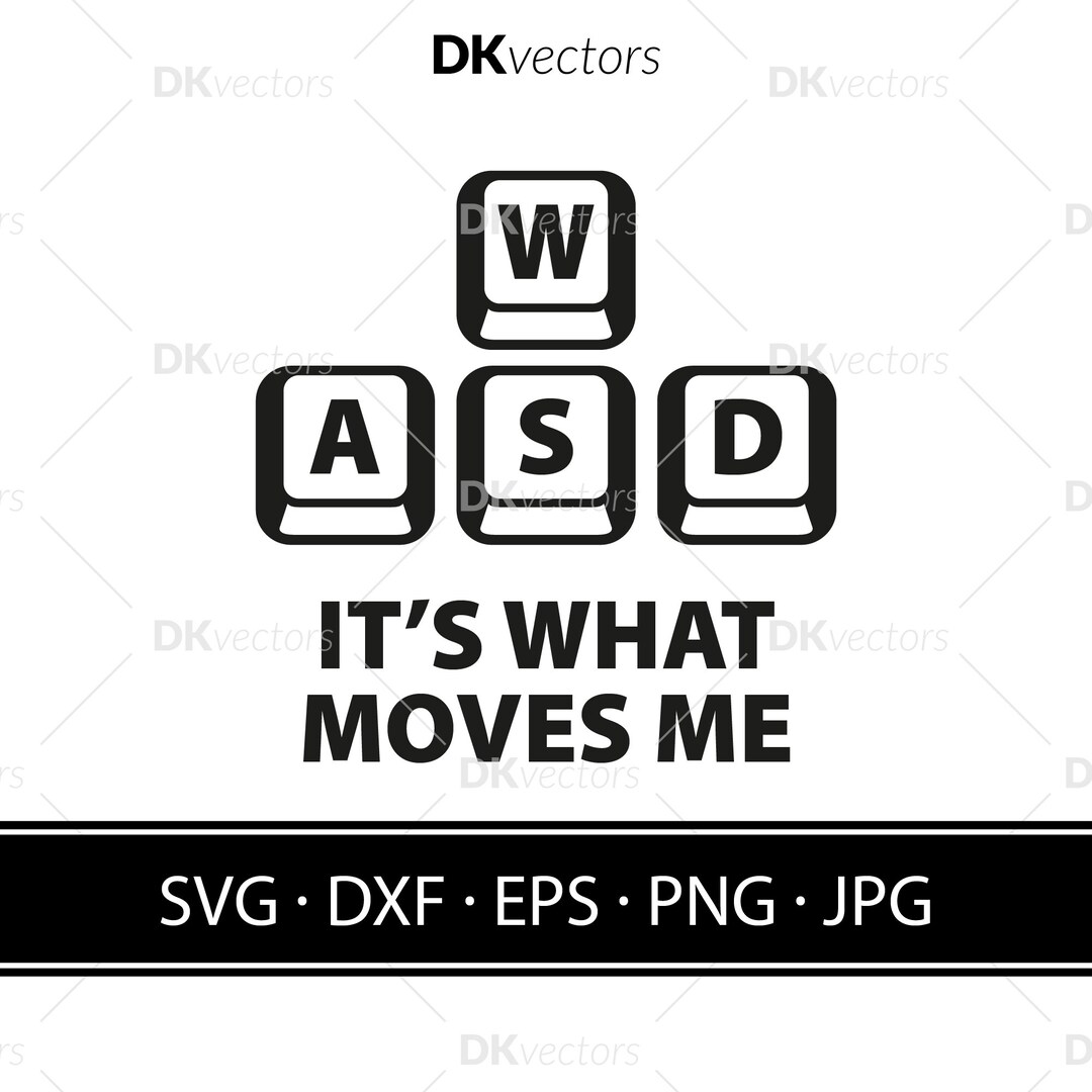 WASD Gamer Shirt Design SVG Instant Download .svg .png - Etsy