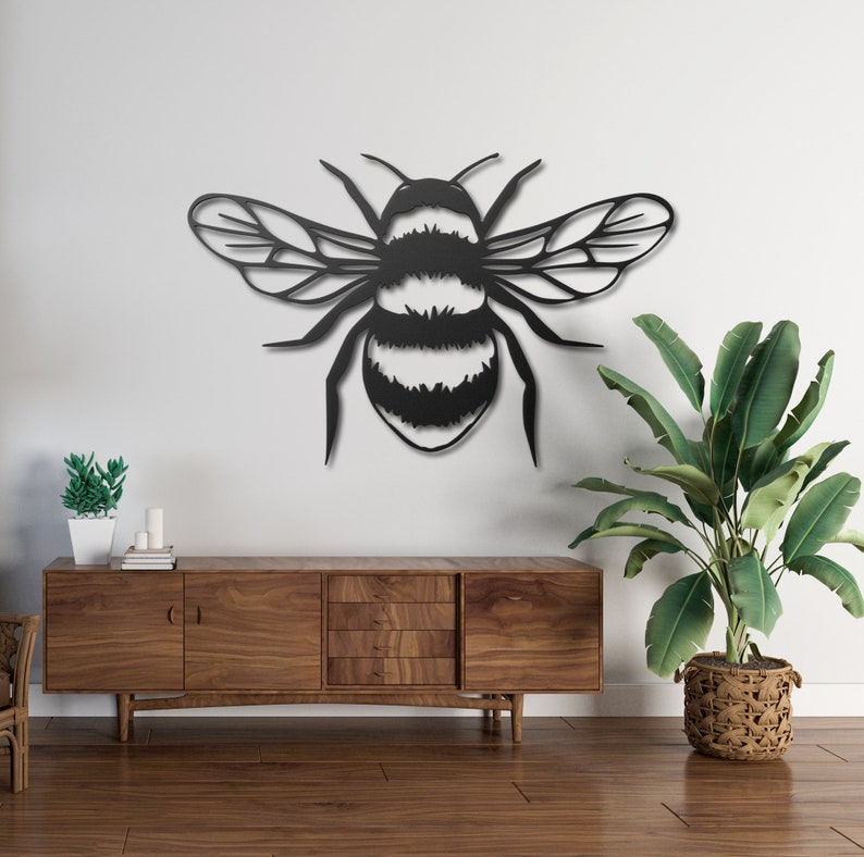 Bee Metal Wall Art, Bee Wall Decor Etsy