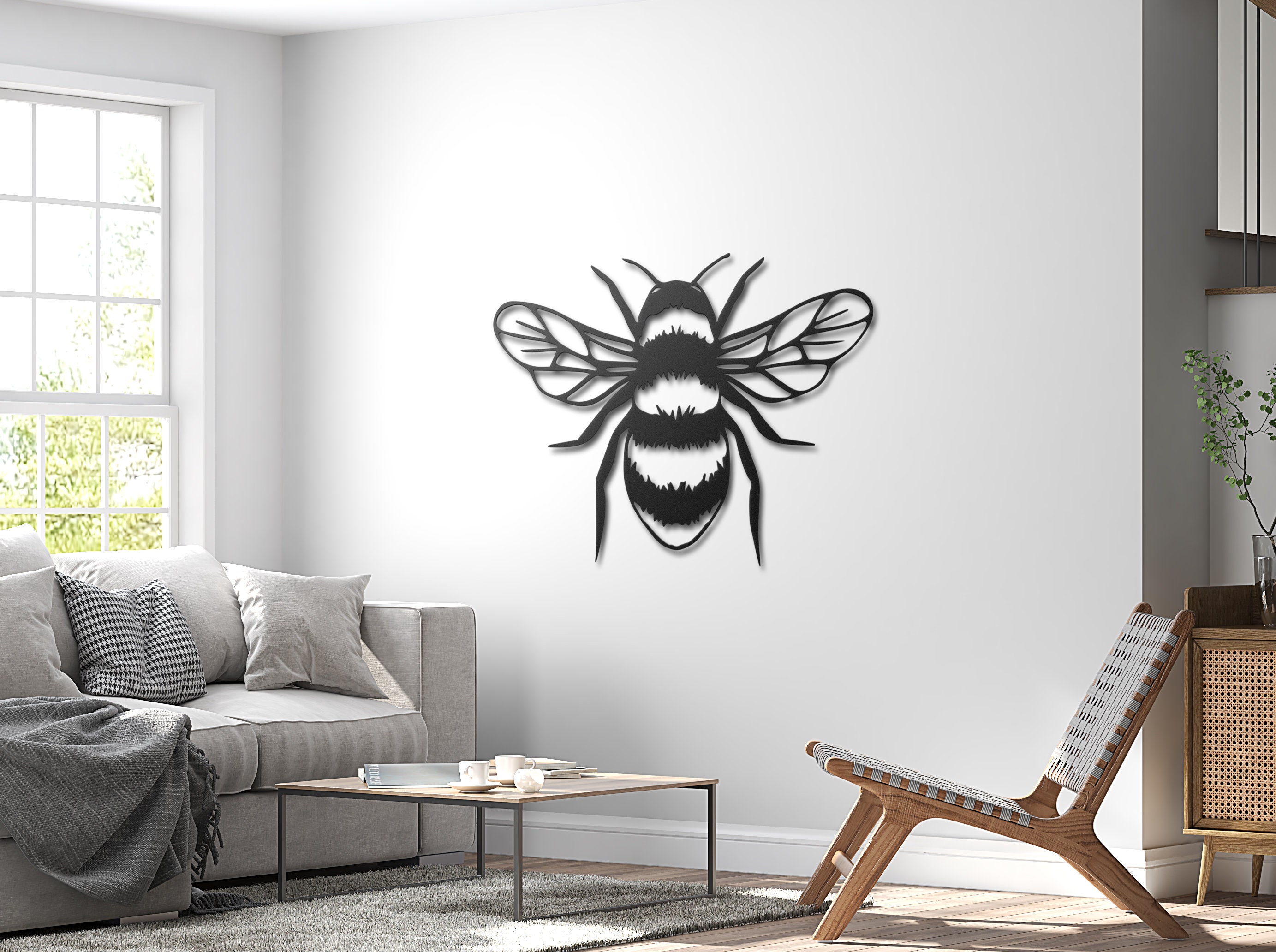 Bee Metal Wall Art, Bee Wall Decor Etsy