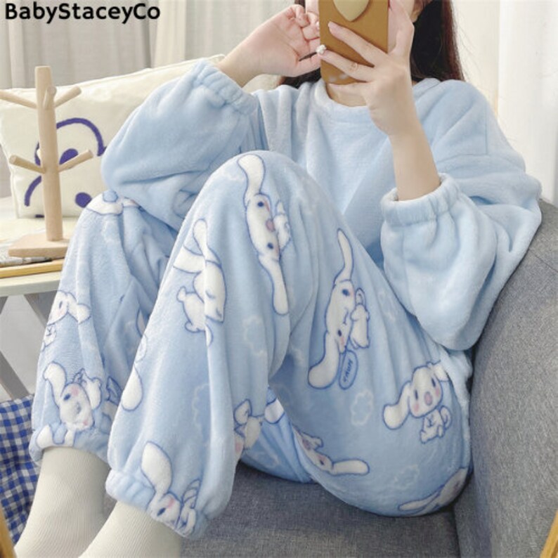 Cinnamoroll Pajama Set Cinnamoroll Two Piece Set Gifts for Etsy Canada