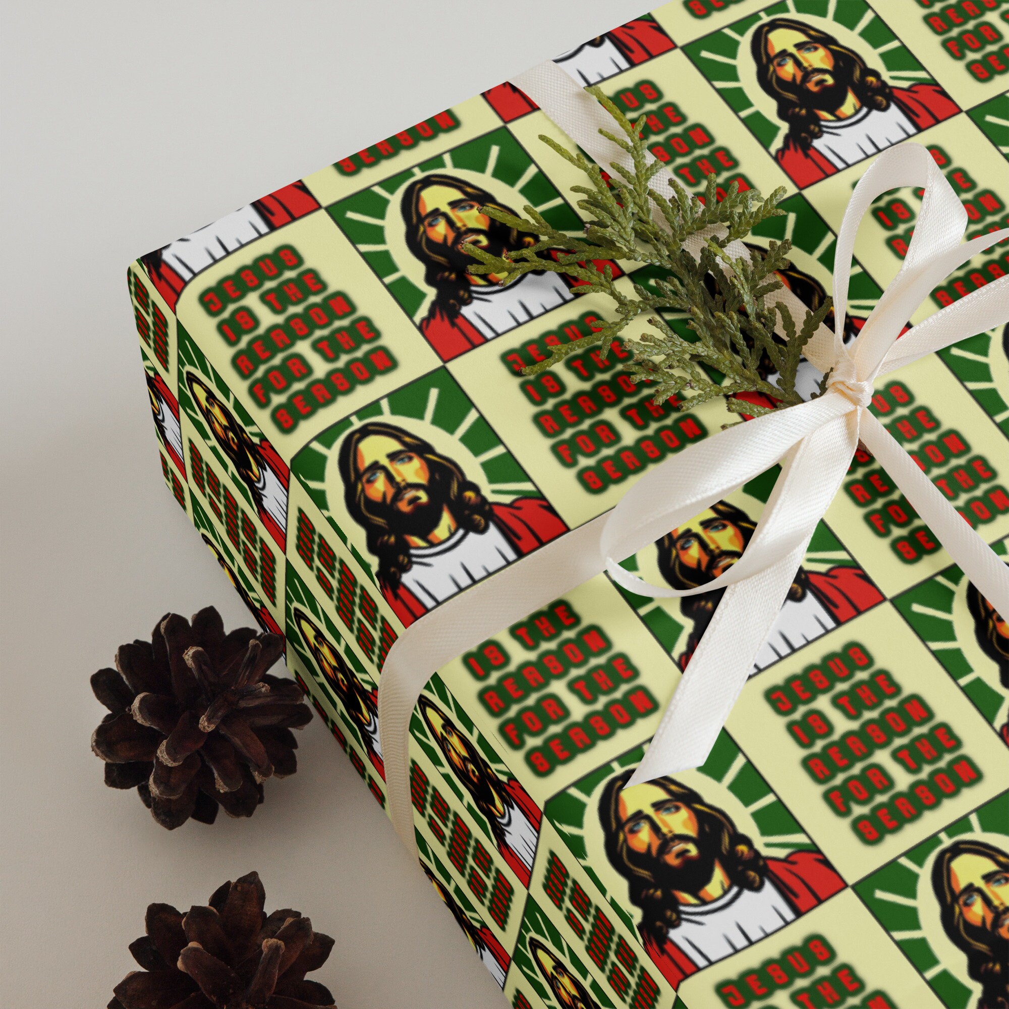 Christ-centered Christian Christmas Wrapping Paper - Lord of Lords