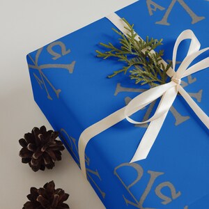 Chi Rho, Alfa e Omega / Carta da regalo cristiana / Carta da regalo natalizia religiosa