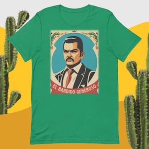 Jesus Malverde Generous Bandit Tee, El bandido Generoso, Schutzpatron der Outlaws