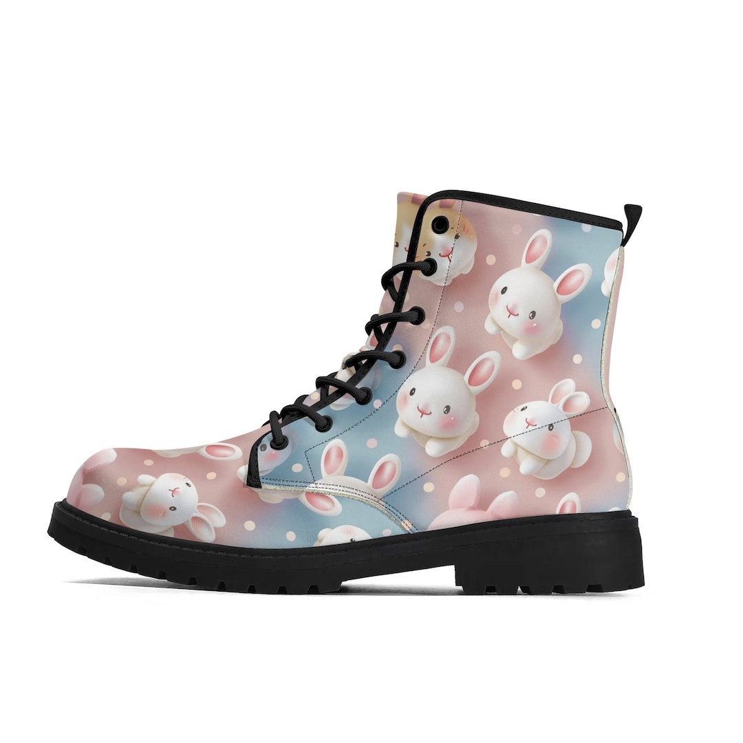 Cute Kawaii Style Bunnies Women's Boots - Etsy