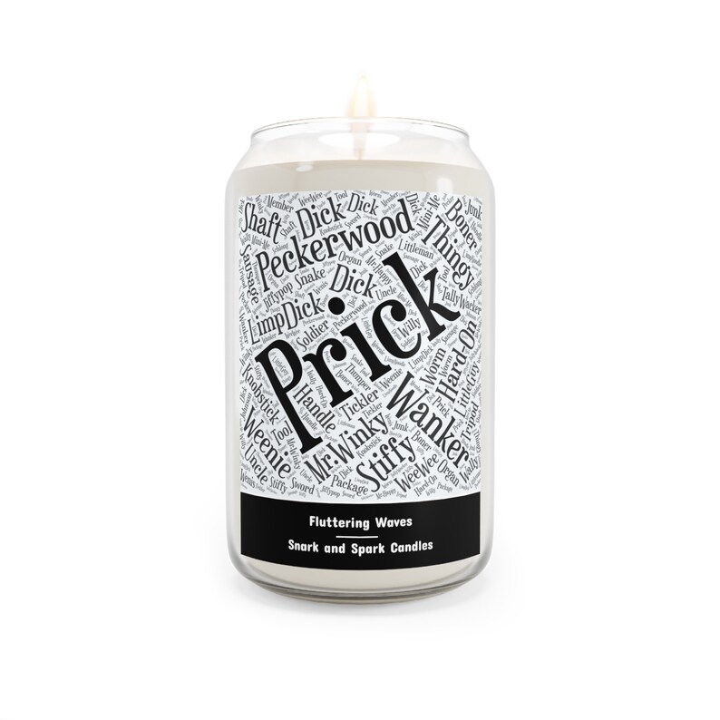 Prick Slang B&W Snark and Spark 13.75 Oz Scented Candle Etsy