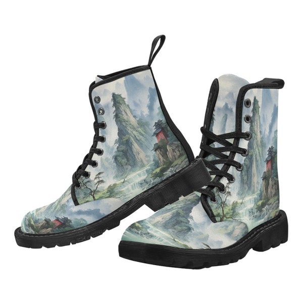 Mountains and Streams Women’s Marten Style Combat Boots