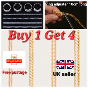 ARCUAT Ring Sizer Adjuster for Loose Rings, 12 Pack 4 Sizes Ri