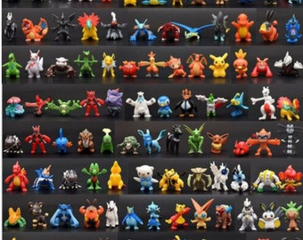 144pc Battle Action figures Pockit Pokemon Monsters set UK Seller Gift For Kids.