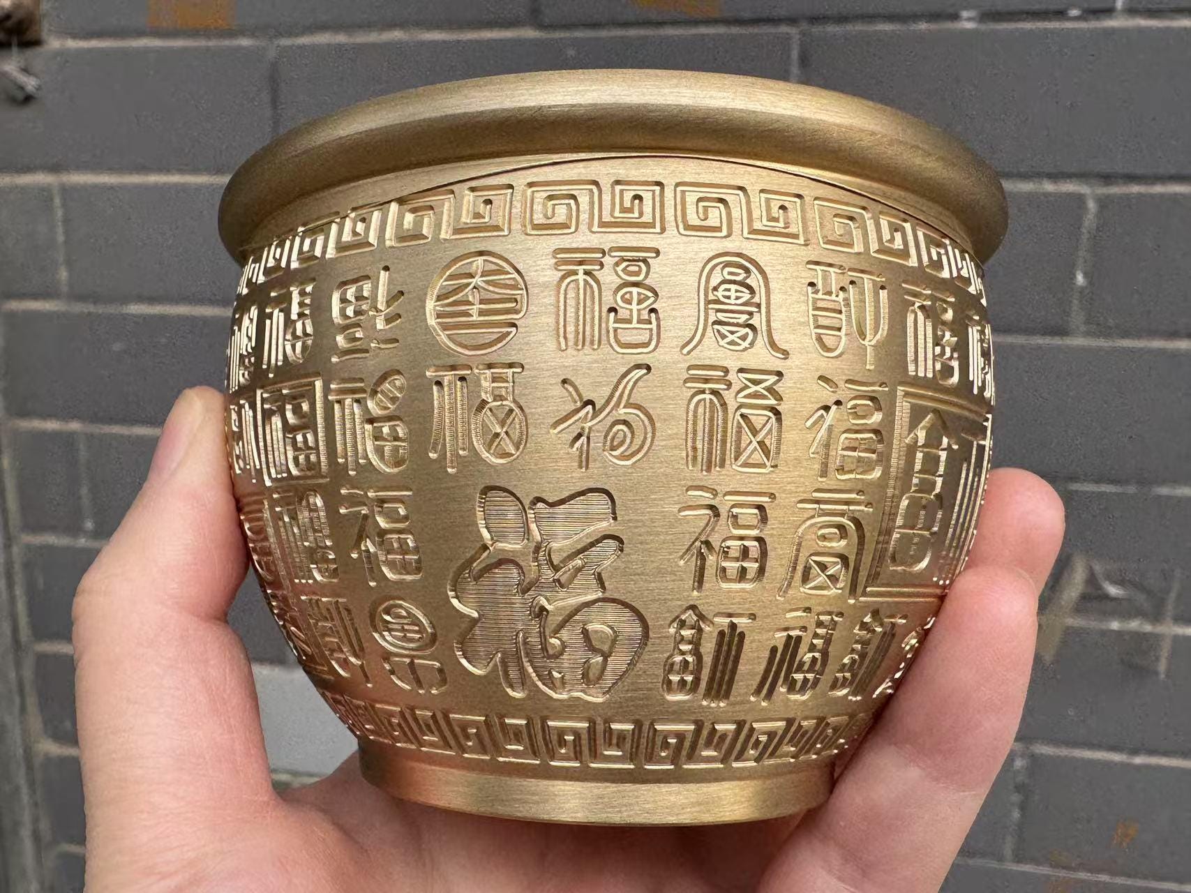 風水宝盆真鍮宝ボウル装飾品富幸運ボウル工芸品置物ホームオフィス装飾 