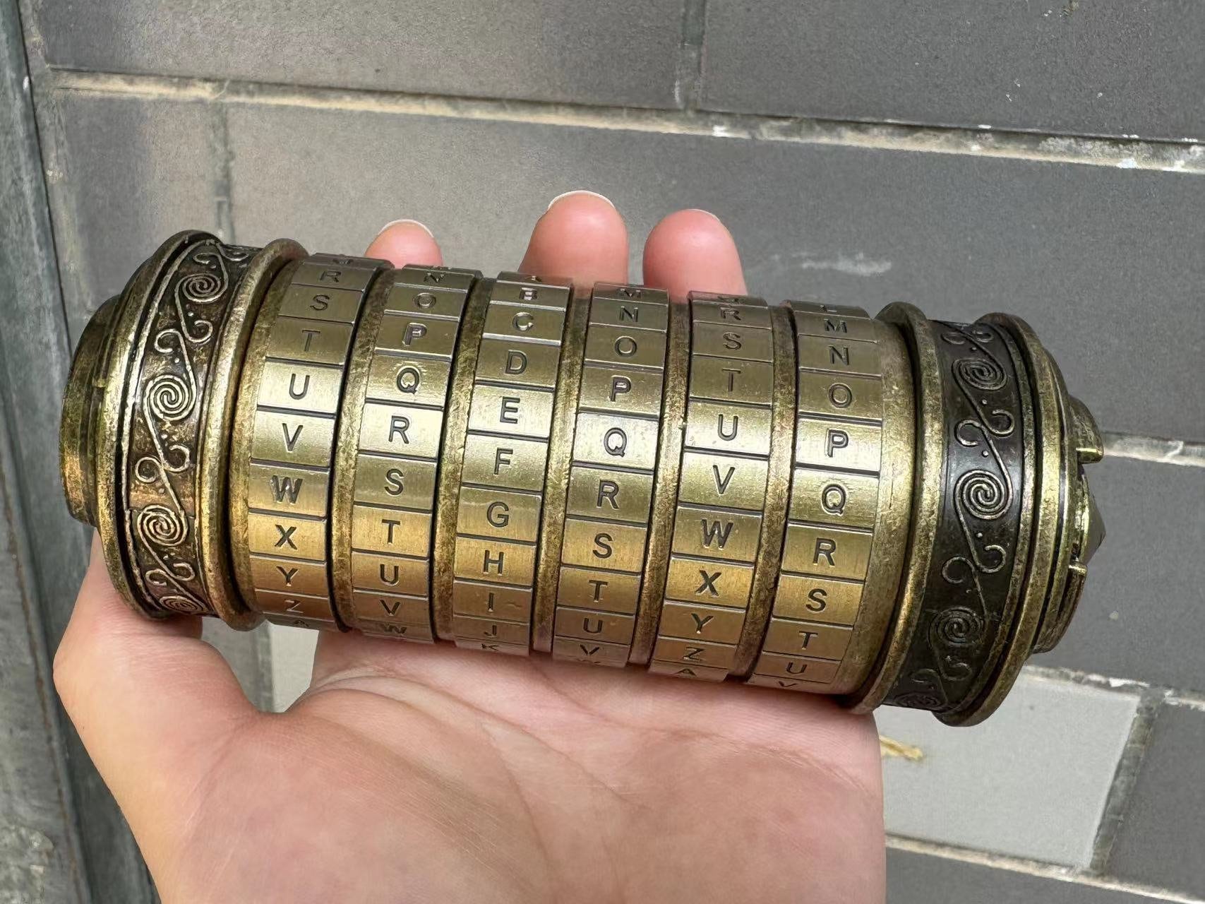 Vinatge Style Cryptex Code Mini Cryptex Lock Puzzle Boxes With Hidden  Compartments Red Copper Letter Pin Lock Ring Romantic Crafts DE03551 - Etsy  Israel