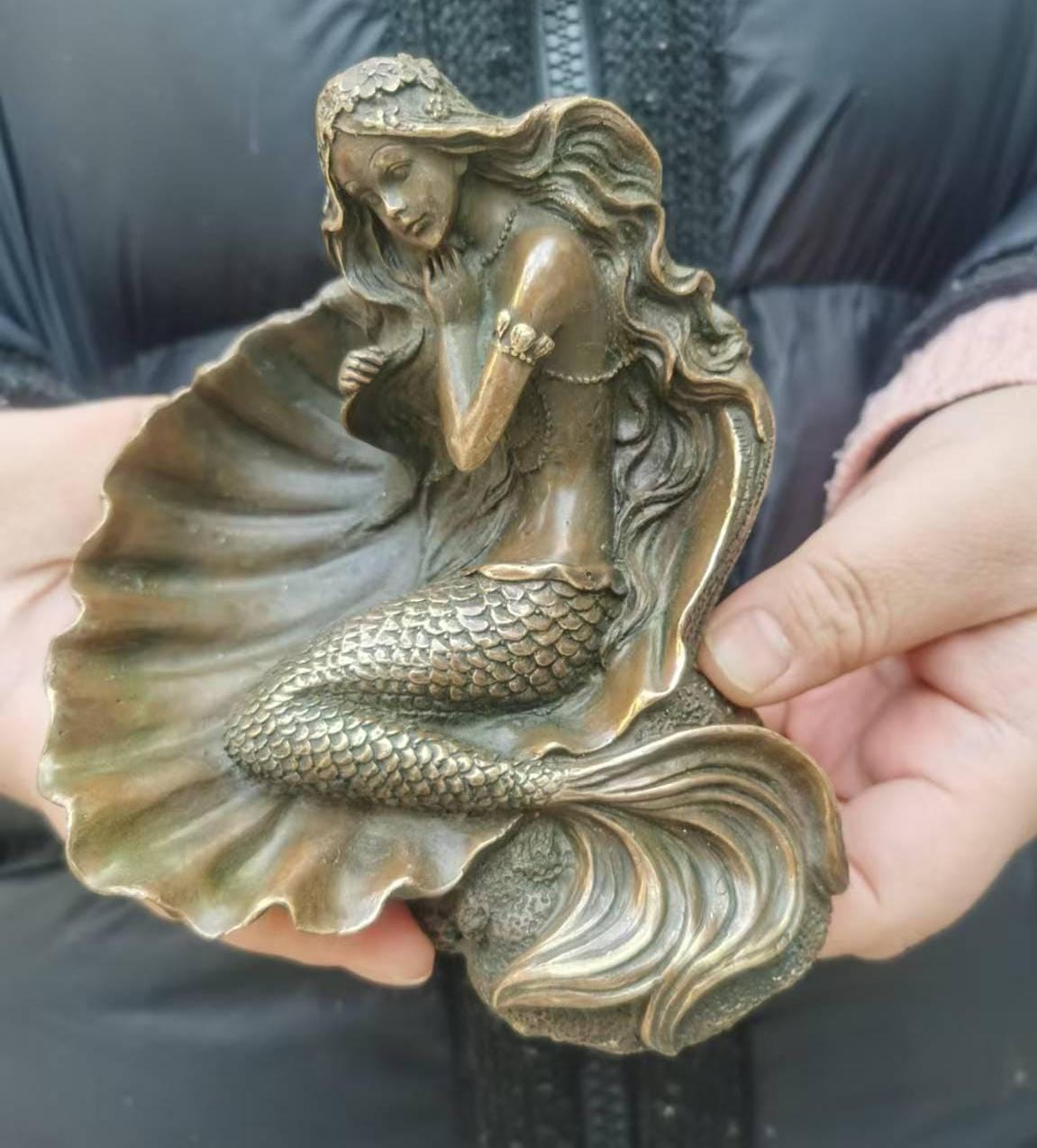 銅製の人魚像 - Etsy 日本