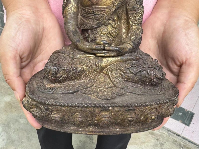 Copper Buddha Tibetan Buddha Sculpture Statue Home Zen Decor,buddhism