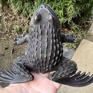 Copper toad statue fengshui decor Fortune animal, Frog Royal toad  Lucky Ornaments , Luck Success Toad Family  Table Office Decor Gift DE385