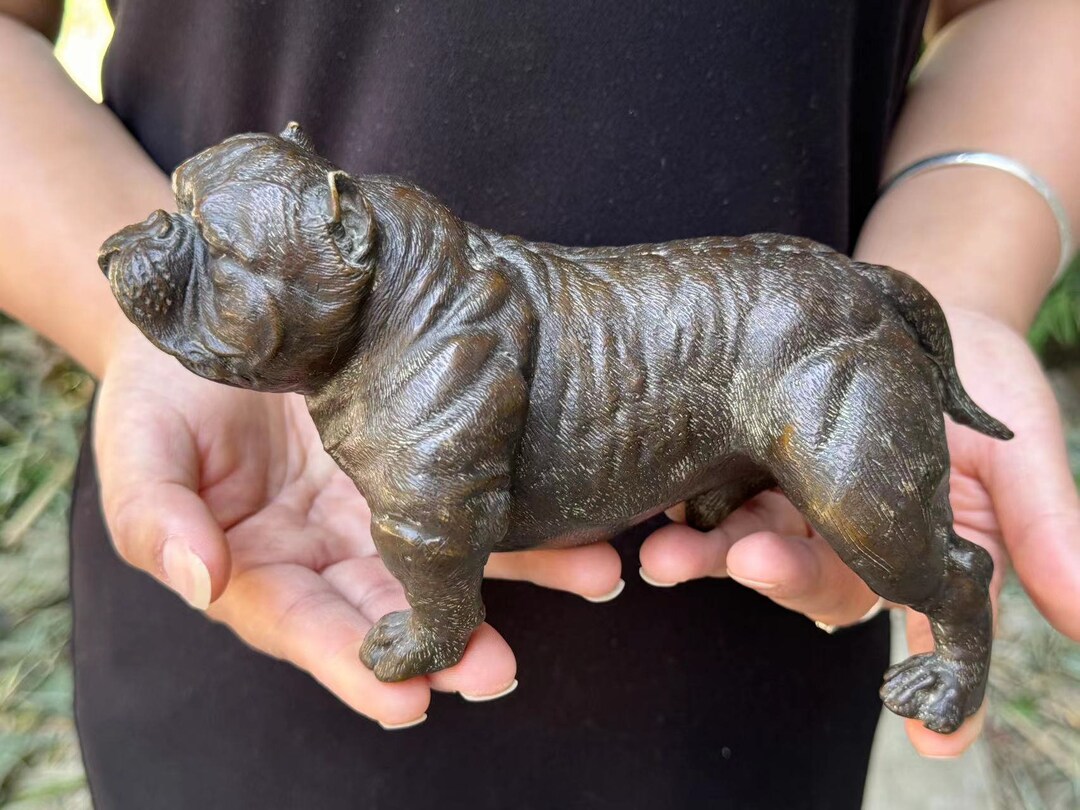 Koperen hondbeeldje ornamenten realistisch geluksdier, American Bully  Pitbull beeldjes Bull Terrier hond huisdier genezende kap Hound Dog cadeau  DE302 - Etsy België, image size:1080x810