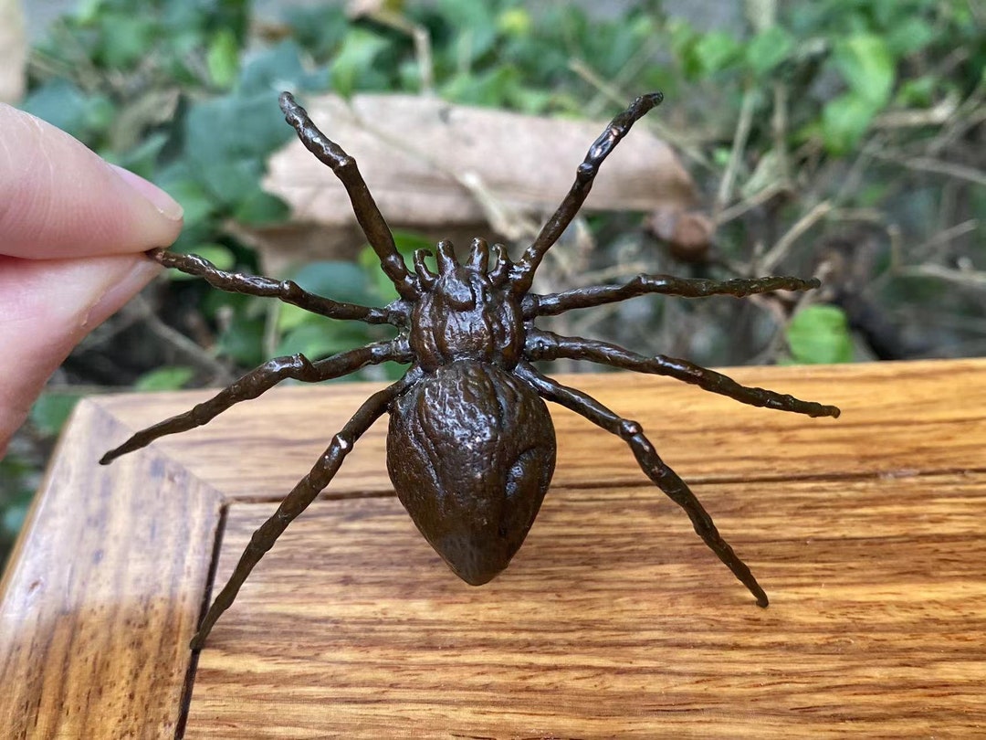 Copper Spider Statue Animal Sculptures Feng Shui Wealth Good Luck ...