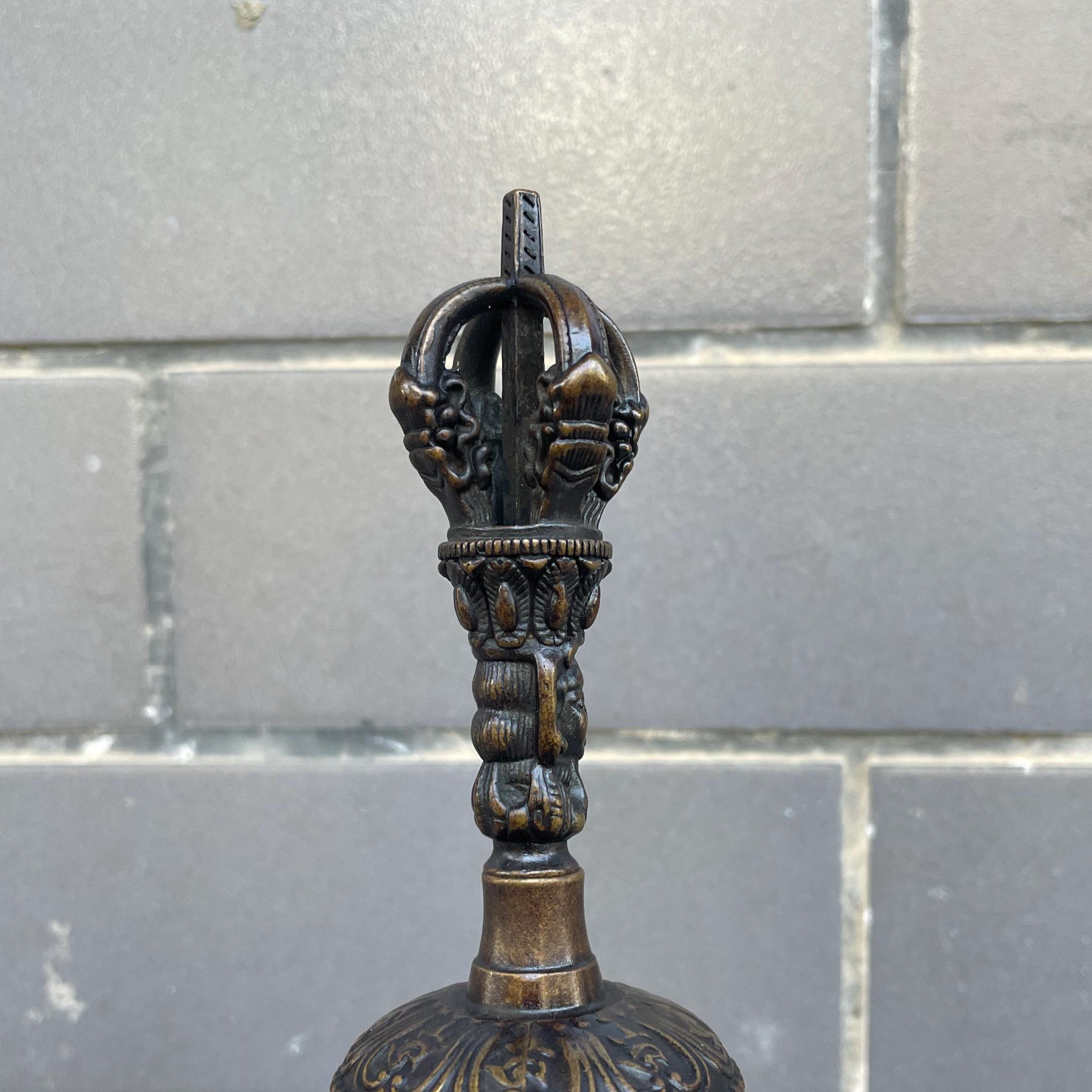 Nepal Vintage Copper Vajvakilaka,handcrafted Vajra Bell Buddhism