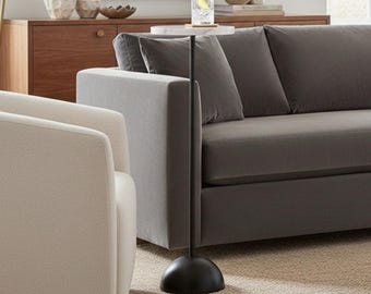 Mael Metal Drink Table With Marble Top: Metal Accent Side Tables,Patio decor.