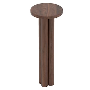 Alessio Drink Table/Side Table/wood Table/Cocktail Table/Living Room Furniture/Plant stand/pedestal table/accent table/Home Decor.