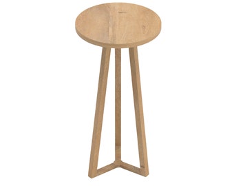 Gennadi Side Table/Solid wood table/Couch Table/End table/pedestal table/accenttable/plantstand table/HomeDécor/livingroomtable/coffee table