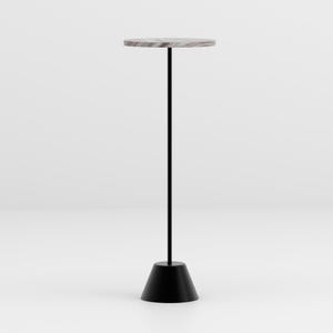 Marble Side Table: End table With Metal Base image 6
