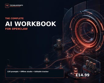 OpenClaw AI Workbook and Operator Guide | Secure Setup, Agents, Automation, 120 Prompts and Offline Planner | Download