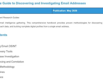 Email OSINT Handbook: Complete Email Investigation & Discovery Guide