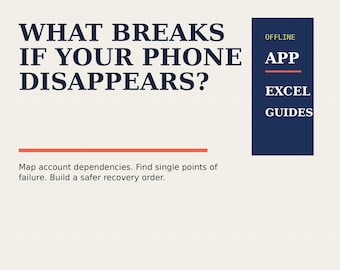 Lost Phone Recovery Planner: Digital Account Security & Emergency Access App