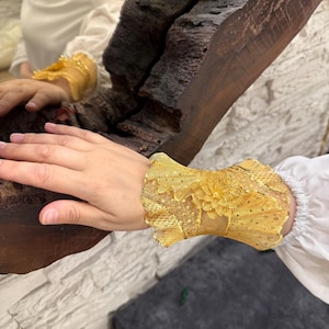 Gold-plated wide filigree lace cuff bracelet, Original Turkish Telkari Jewelry, openwork forearm bracelet