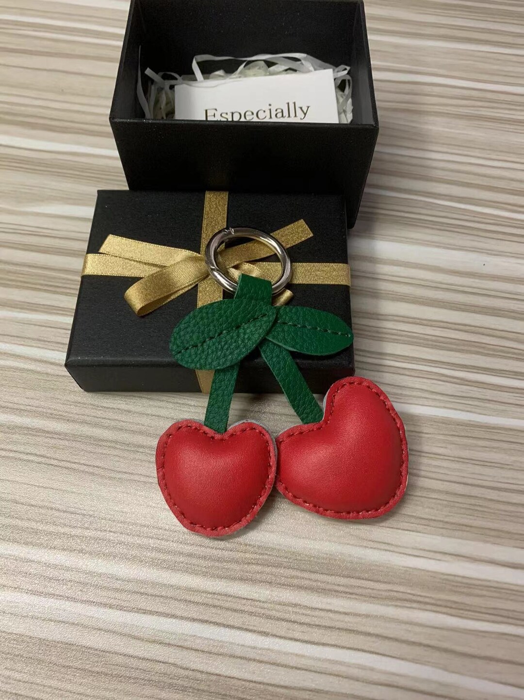 Custom Cherry Key Chain,red Cherry Handbag Charm,good Quality Birthday