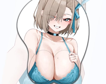 Alfombrilla de ratón Asuna 3D Oppai con soporte para la muñeca