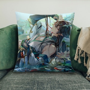 Honkai Star Rail Dan Heng Imbibitor Lunae Pillow, 2 Way Throw Pillows, Square Pillow
