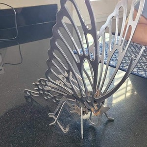 3D Butterfly Metal Art- DXF File - Digital Download- File(s) only- Plasma or Laser cutting files CNC