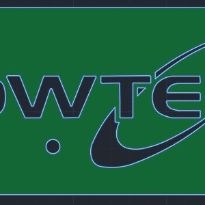 May include: A green rectangular sign with a black and white logo that says "BOWTECH" with a blue and black stylized swoosh design.